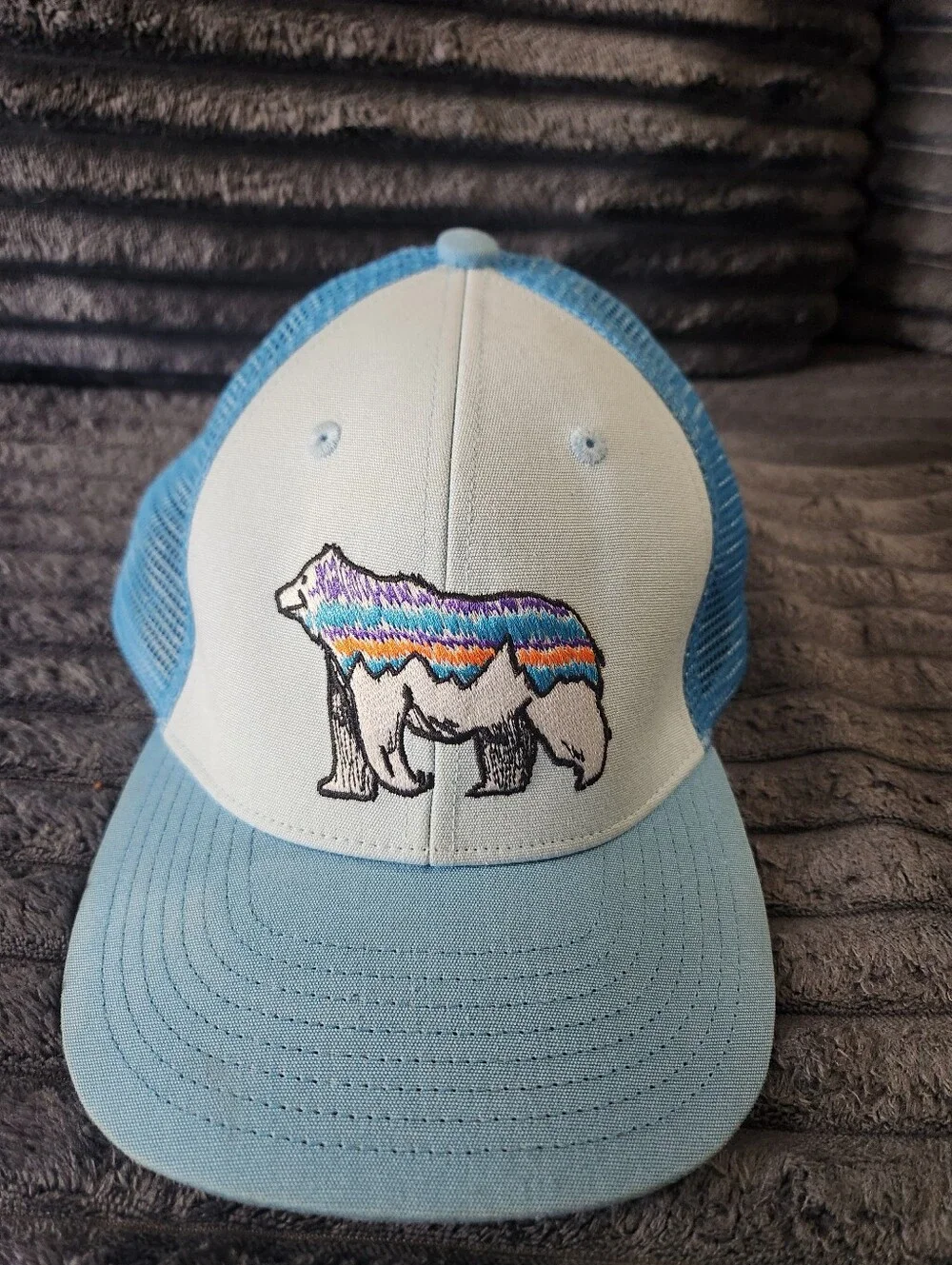 Patagonia Kids Trucker Hat Snapback Baby Blue